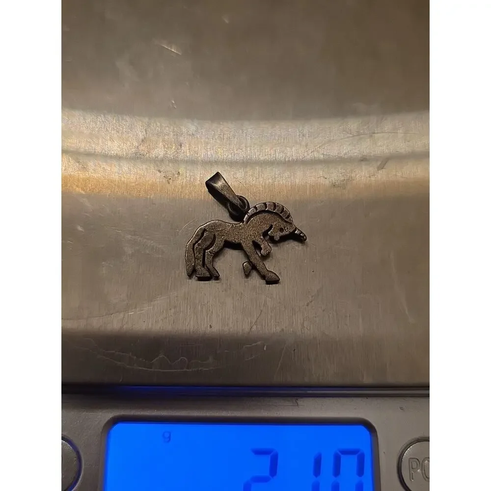 Sterling Silver Unicorn Pendant Charm‎ Vintage Fantasy Mythical - Picture 15 of 16
